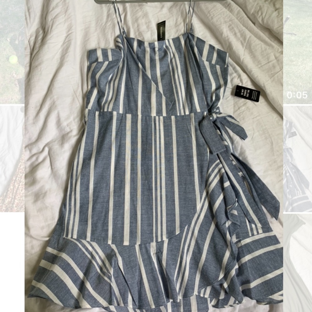 Stripe express mini dress